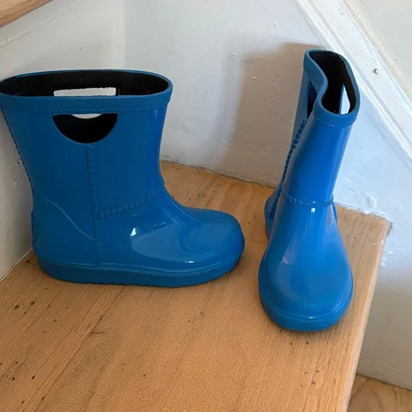 UGG Kids Bright Blue Rain Boots